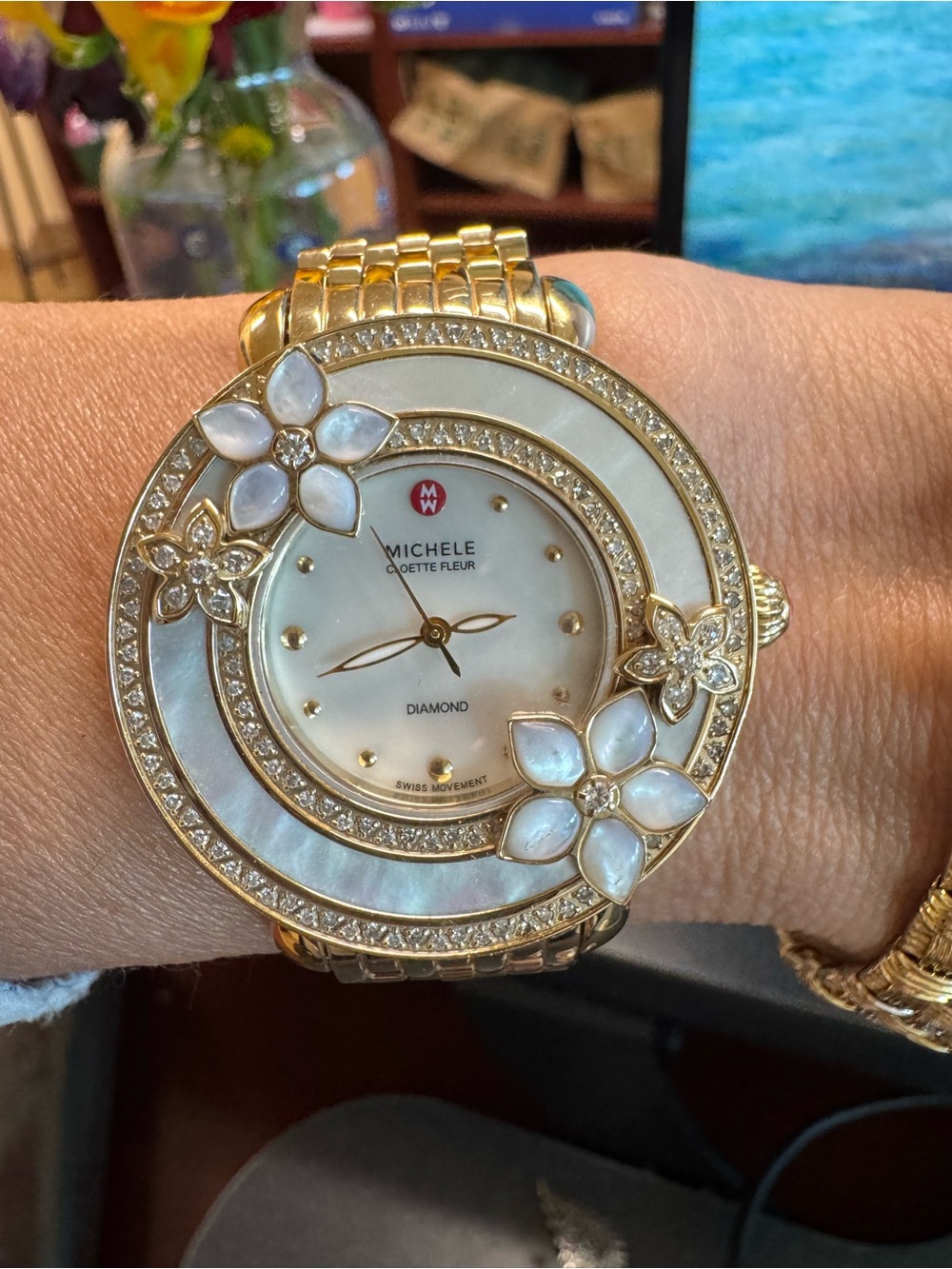 Michele Cloette Fleur Diamond Watch Limited Edition #0004/1000 – Box Extra Links - Picture 10 of 14
